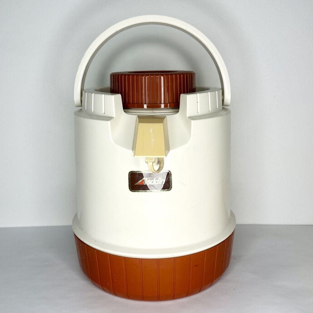 Vintage Aladdin‎ Pump A Drink Gallon Jug Cooler Brown Model 585 USA